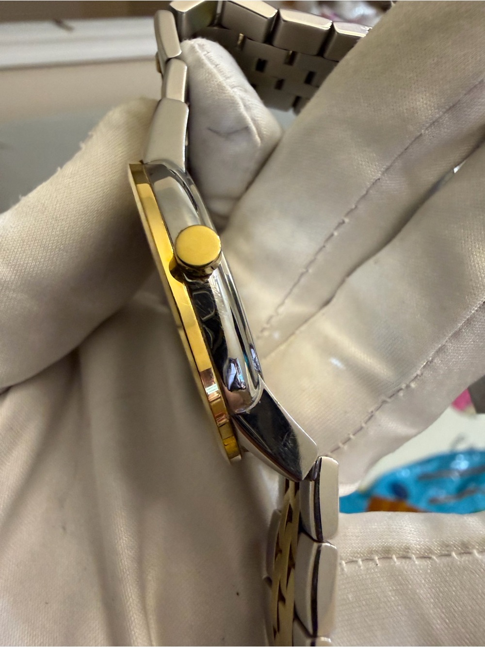 Movado Museum Classic 07.1.19.1462 Men's Diamond Black Dial Two-Tone Watch 7" - Picture 15 of 16